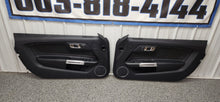 Load image into Gallery viewer, 2015-2023 Ford Mustang GT  V6 Convertible "CS" Suede Insert Door Panel Set OEM0
